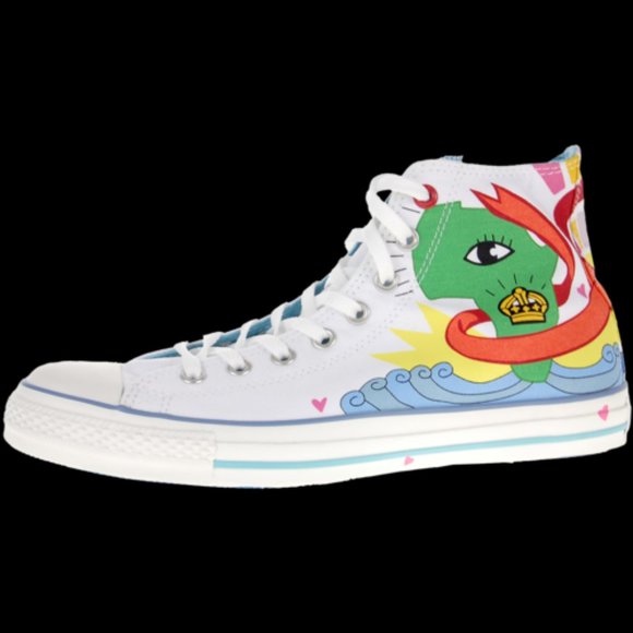 White Hi Top Converse ISO - Picture 3 of 4